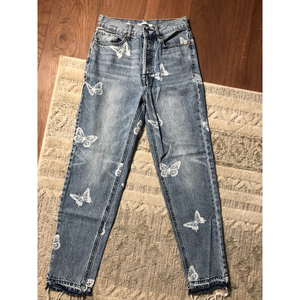 Woman's Size 25 Pacsun Butterfly Skinny Jeans